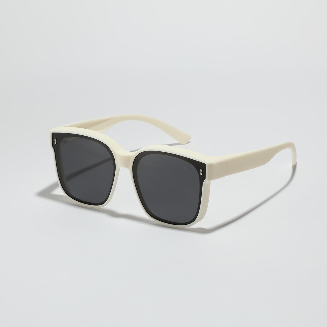 Damer firkantet solbrille med moderne, høyglanset ramme og UV-beskyttelse Skanto