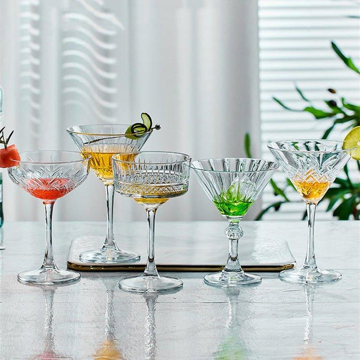 Mønstret Martini Cocktail Glasser | Skanto