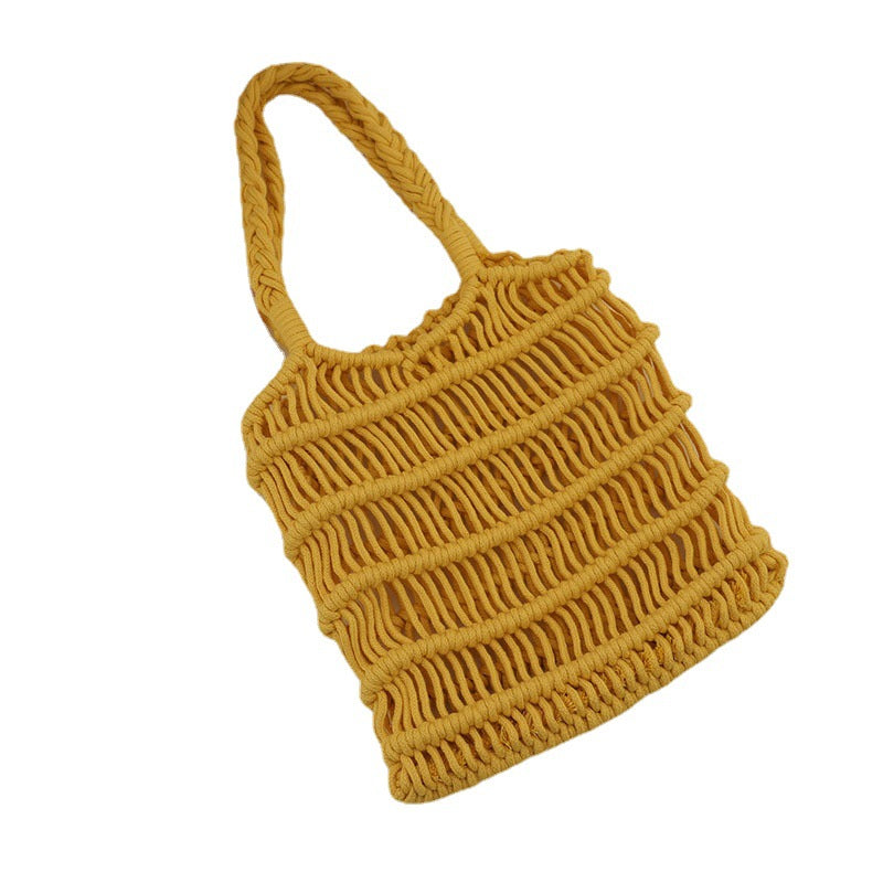 Flettet Makramee Crossbody Bag Skanto