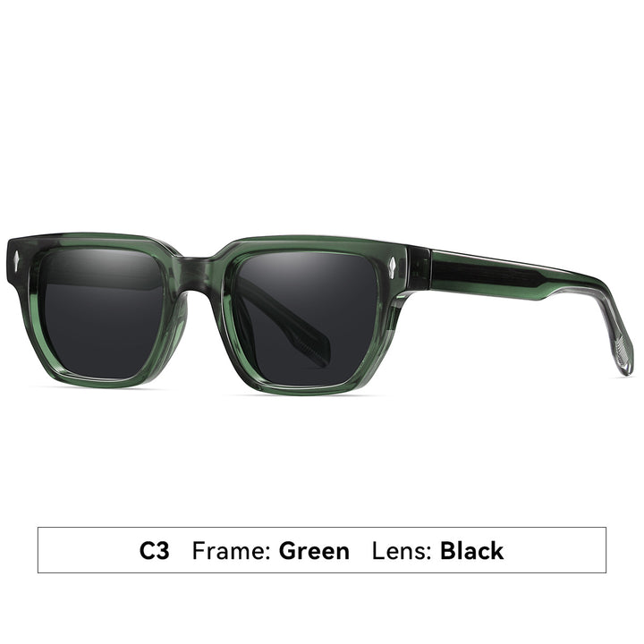 Dame solbrille i moderne, elegante kvadratdesign Skanto