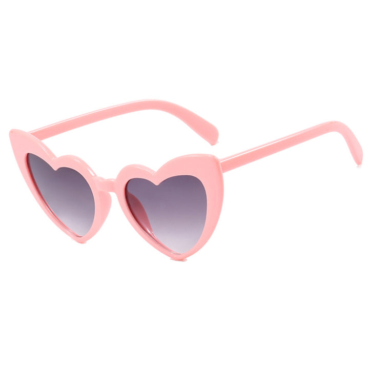 Dame hjerteformet solbrille med polariserte glass og ramme i høy kvalitet пластиковый Skanto