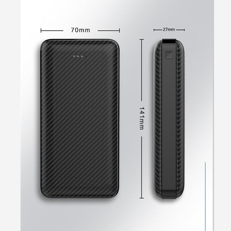 Tynn Powerbank med høykapasitets lade teknologi Skanto