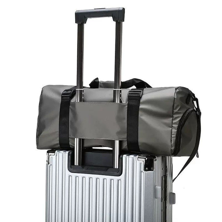 Reiseveske med integrert trallefeste Skanto