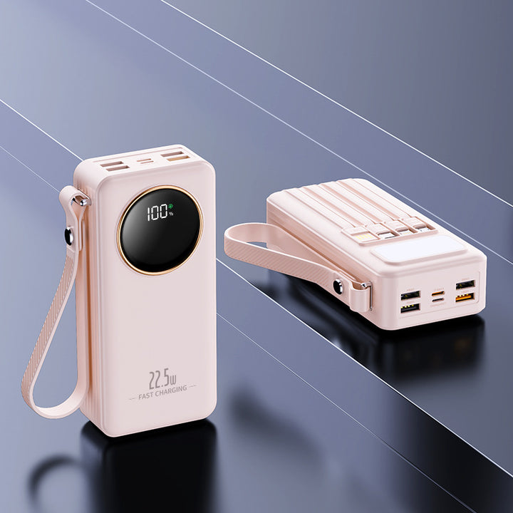 Høyytelses hurtiglade-powerbank med digital skjerm Skanto