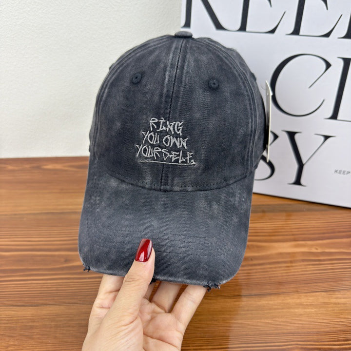 Kvinne's Slitt Motiverende Baseball Cap Skanto