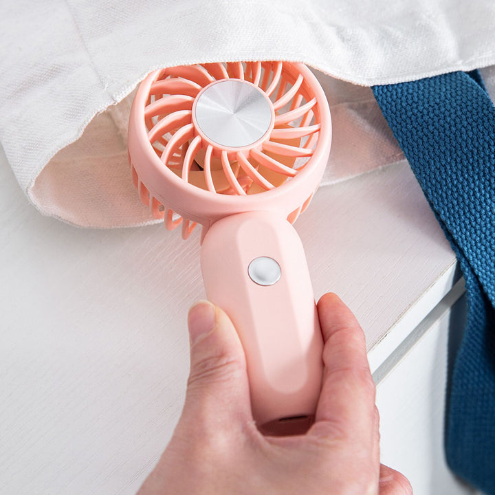 Kvinneliten bærbar mini vifte med ergonomisk grep teknologi Skanto