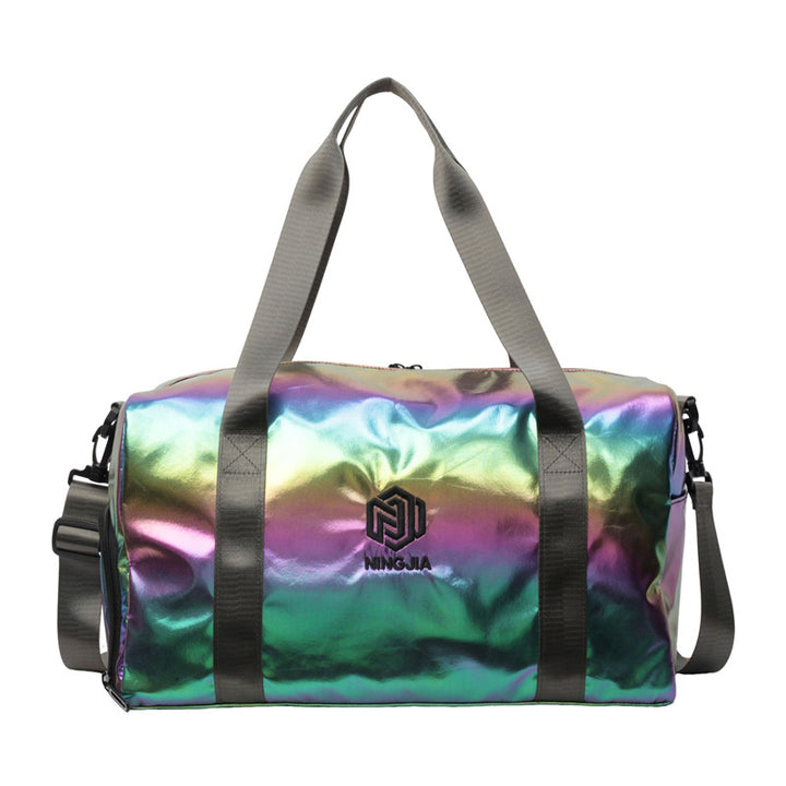 Damer Sporty Reiseduffel med glitrende materiale Skanto