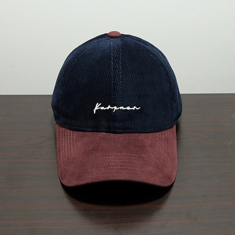 Herre Strukturert Corduroy Baseball Caps Skanto