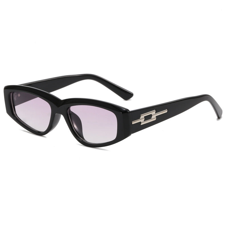 Dame fashion solbrille med elegant rammedekor Skanto