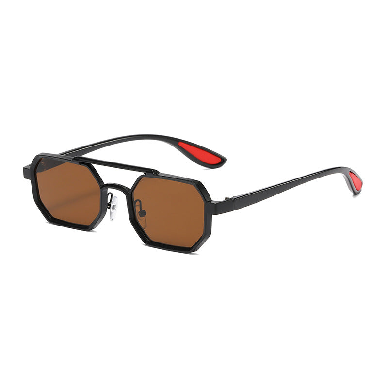 Damer moteriktig designer-solbrille med eksklusiv åttkantet ramme Skanto