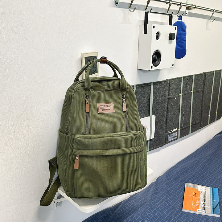 Cordfløyel Skole Ryggsekk