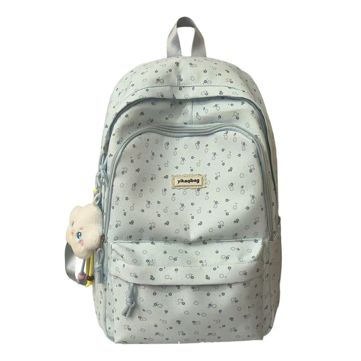 Blomstertrykk Multi-Compartment Ryggsekk Skanto