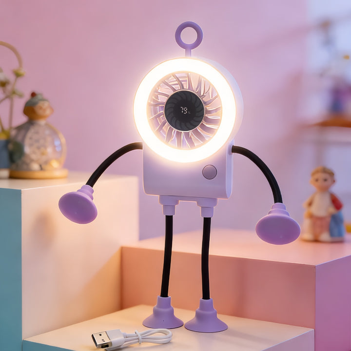 Unisex Kreativ Vifte med integrert LED-belysning Skanto