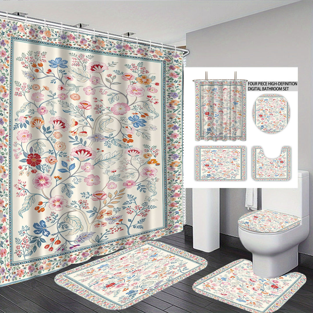 Digital Floral Print Badsett Skanto