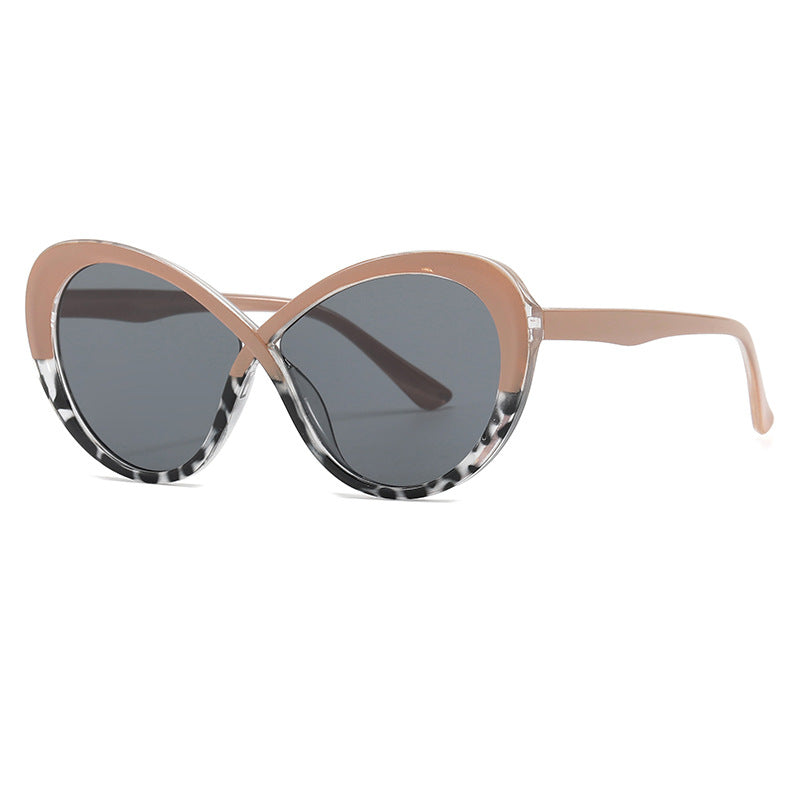 Dame Cat-Eye solbriller med speilfolierte glass Skanto