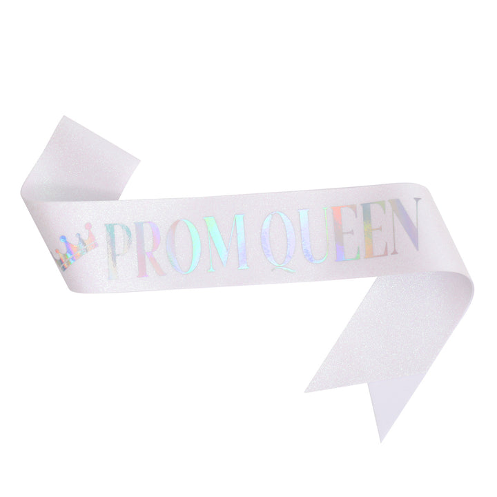 Dame Festlig Satin-belte med holografisk trykk Skanto