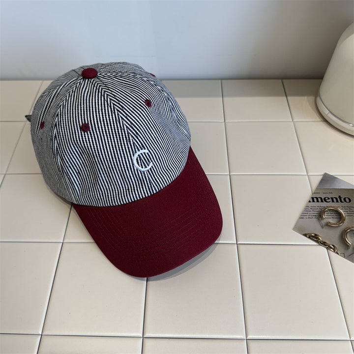 Menns Klassiske Stripete Baseball Cap Skanto