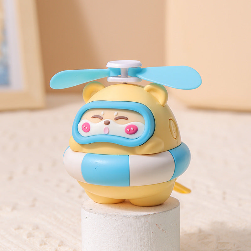 Unisex Bærbar Mini-vifte i morsom panda-design Skanto