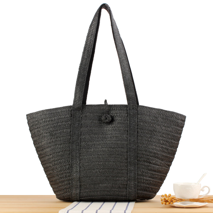 Stylish Woven Natural Material Tote Bag Skanto