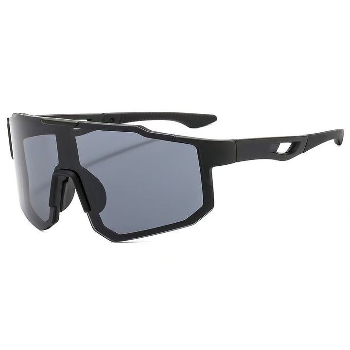 Unisex nan sporty sykkel-solbriller med ett-stykk visir, UV-beskyttelse og gummierte nesepads Skanto