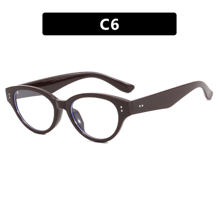 Dame stilige Cat-Eye-briller med elegant plastisk ramme Skanto