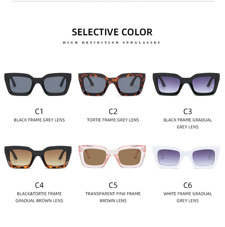 Dame kvadratisk solbrille med luksuriøs design Skanto