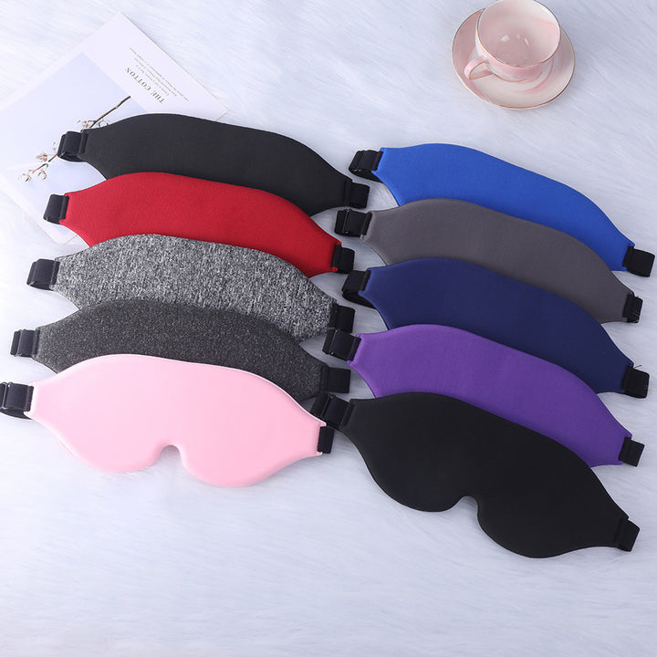 Unisex nan ergonomisk 3D sovemaske med konturerte øyehulrom og justerbart komfortbånd Skanto
