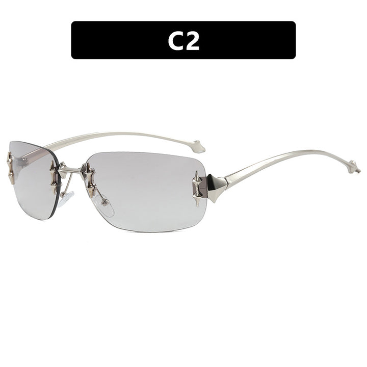 Damer designer-solbrille med utsmykkede detaljer Skanto