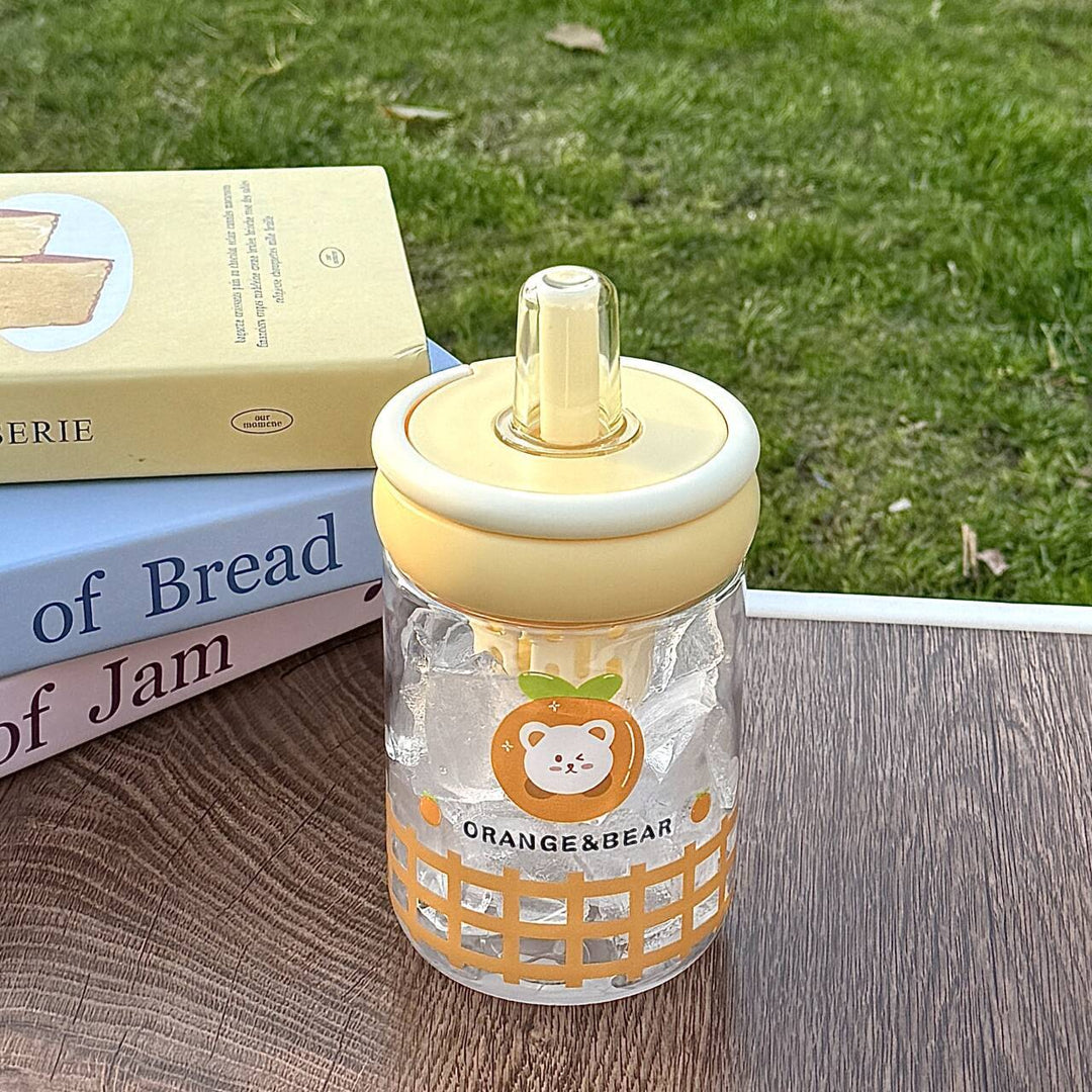 Damen isolierte Trinkflasche mit innovativem Deckel und fröhlichem Design Skanto