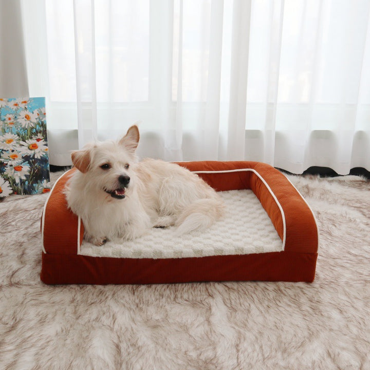 Ortopedisk forsterket hundeseng