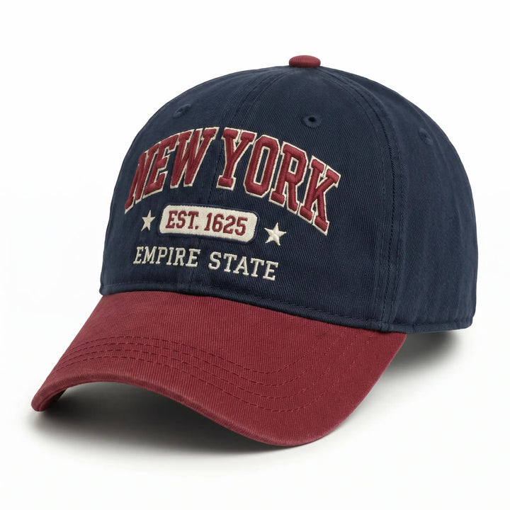 Dame sporty og stilige caps med New York broderi Skanto