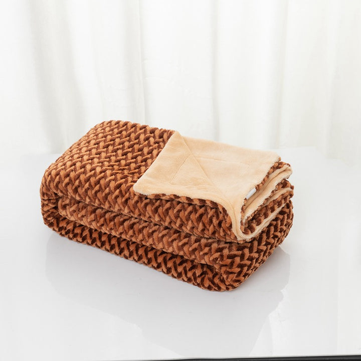 Damer myk og koselig mikrofiber-pledd Skanto