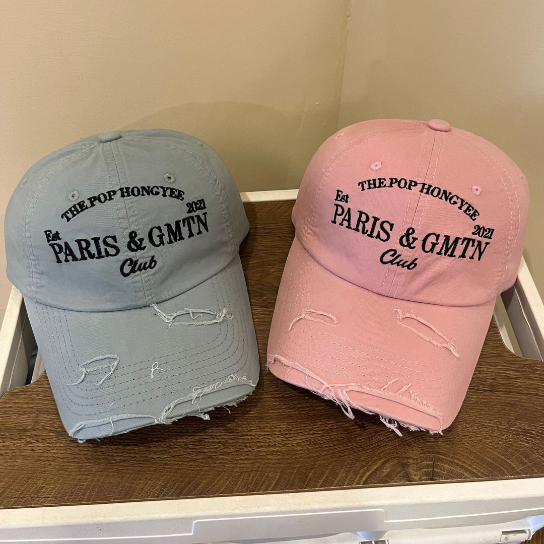 Herre Slitt Bomull Twill Baseball Caps Skanto