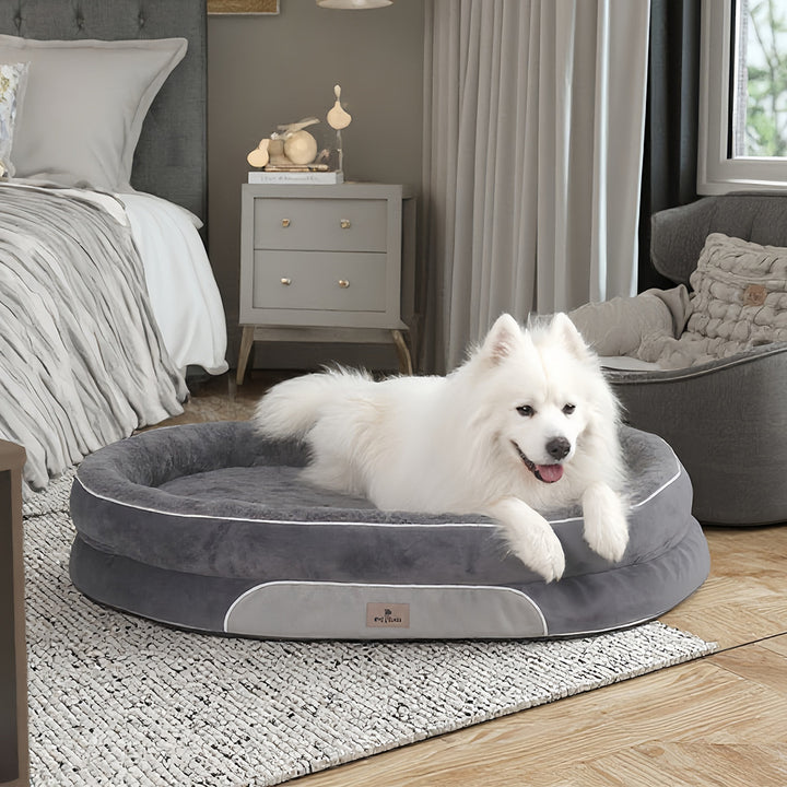Rund Ultra-Plush hundemadrass