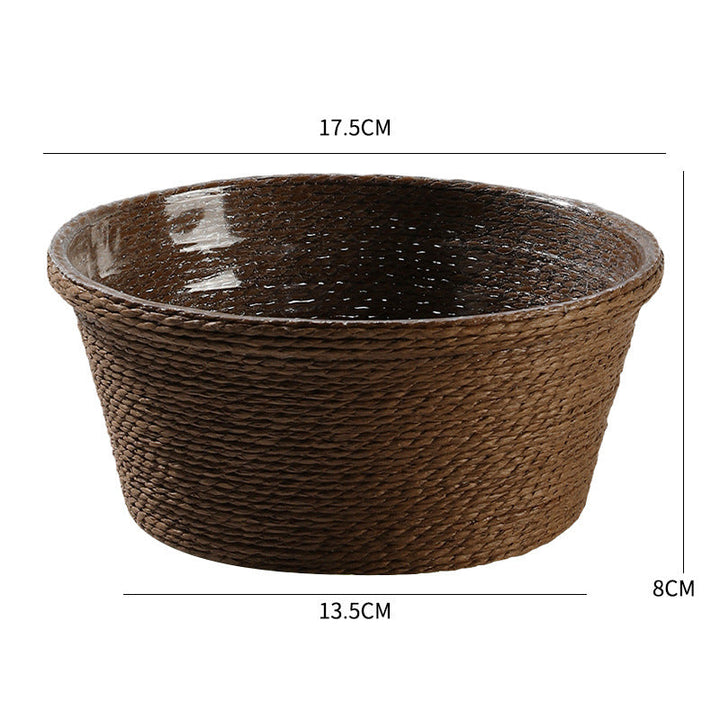 Dekorativ Woven Plantekrukke Skanto