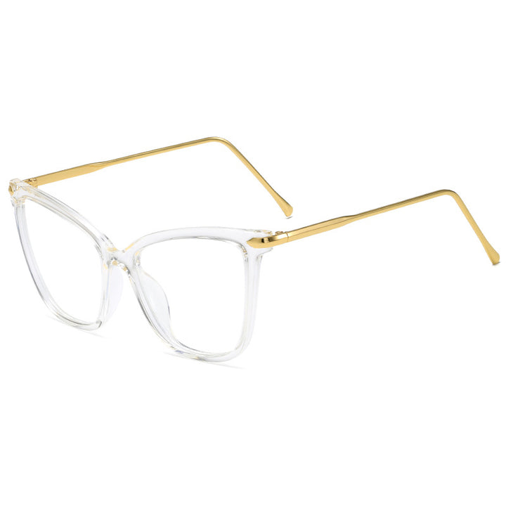 Dame Cat-Eye Briller med filigran metallramme Skanto