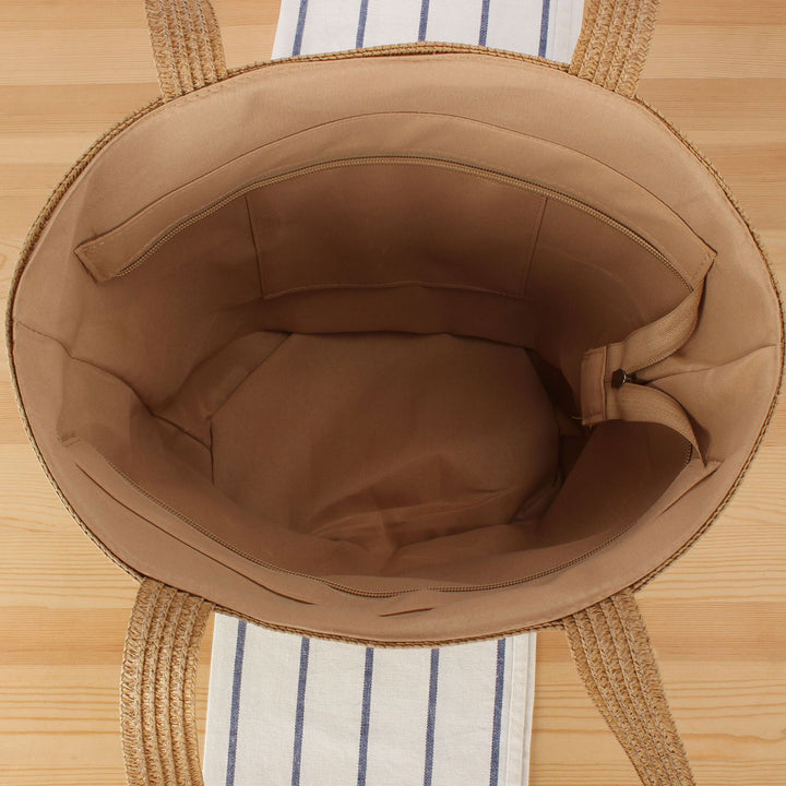 Spacious tote bag made from hand-knotted natural materials Skanto