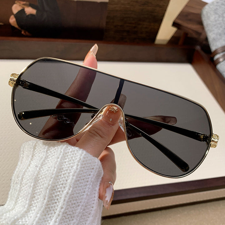 Damer oversized pilot solbriller Skanto