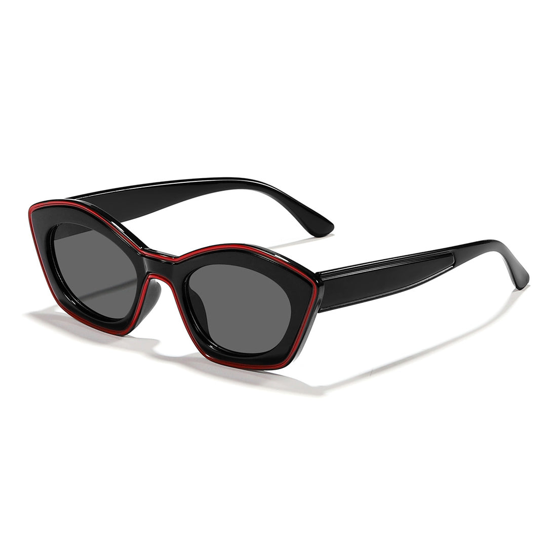 Dame moteriktig solbrille med elegant ramme og trendy design Skanto