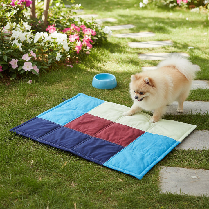 Behagelig quiltet hundeseng