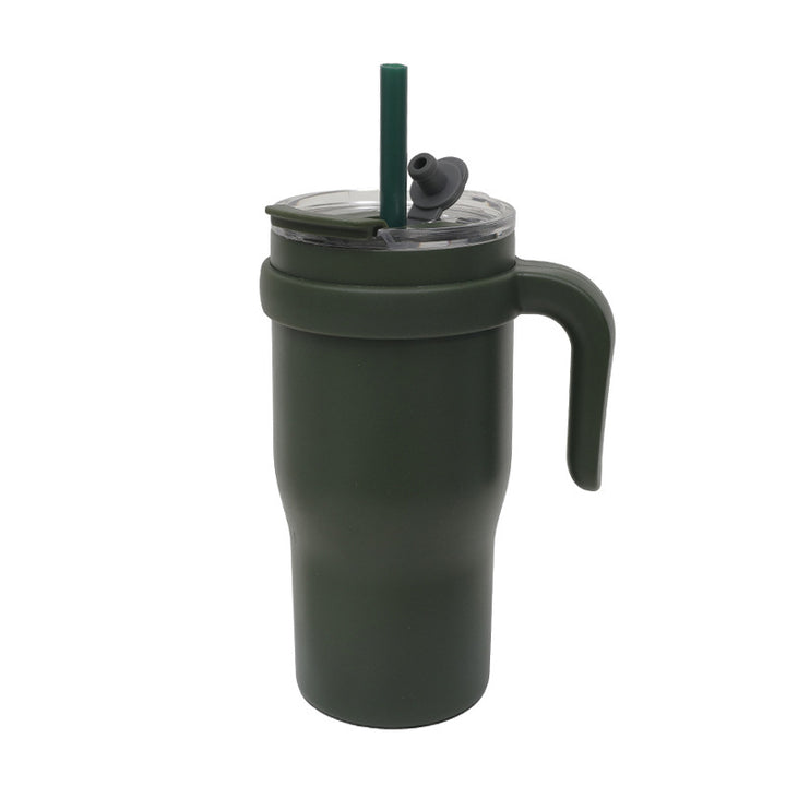Dame Isolert To-Go-Kopp med Ergonomisk Håndtak og Fleksibel Strå Skanto