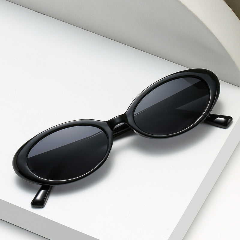 Dame elegant Cat-Eye solbriller med unik dyreprint Skanto