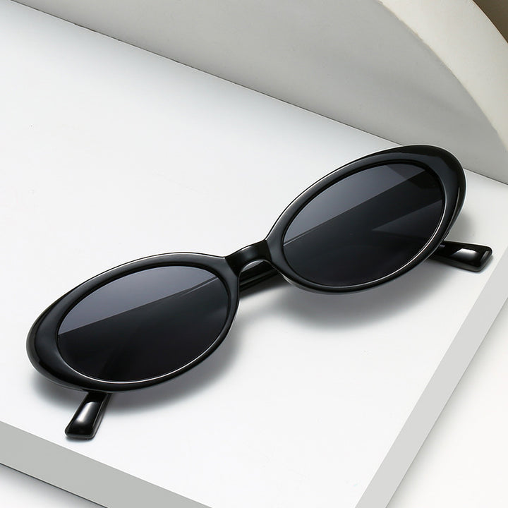 Dame elegant Cat-Eye solbriller med unik dyreprint Skanto