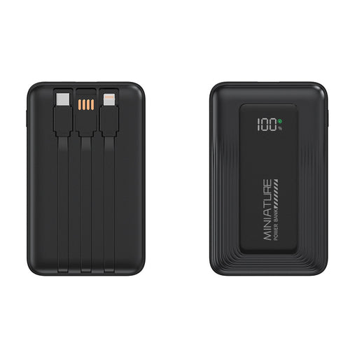 Bærbar powerbank med digital kapasitetsvisning og to USB-porter Skanto