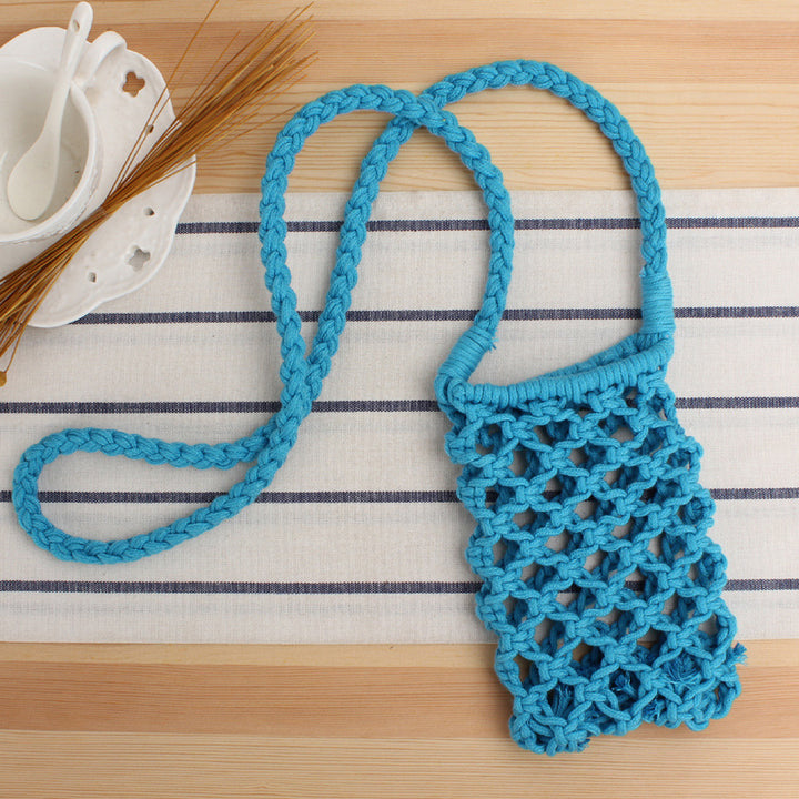Makramee crossover bag i kreativt nettdesign Skanto