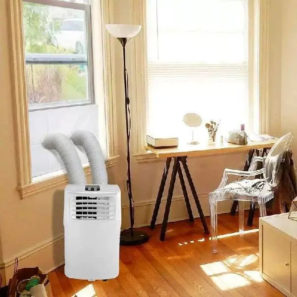 Unisex en størrelse justerbar vindusventilasjonsadaptersett for bærbare klimaanlegg med glidelås stoffpanel og borrelås med krok og sløyfe Skanto
