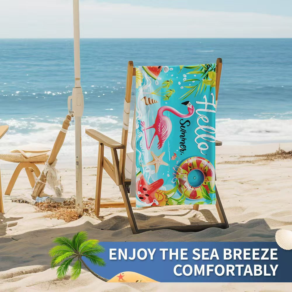 Women's beach towel with creative golf theme Skanto
