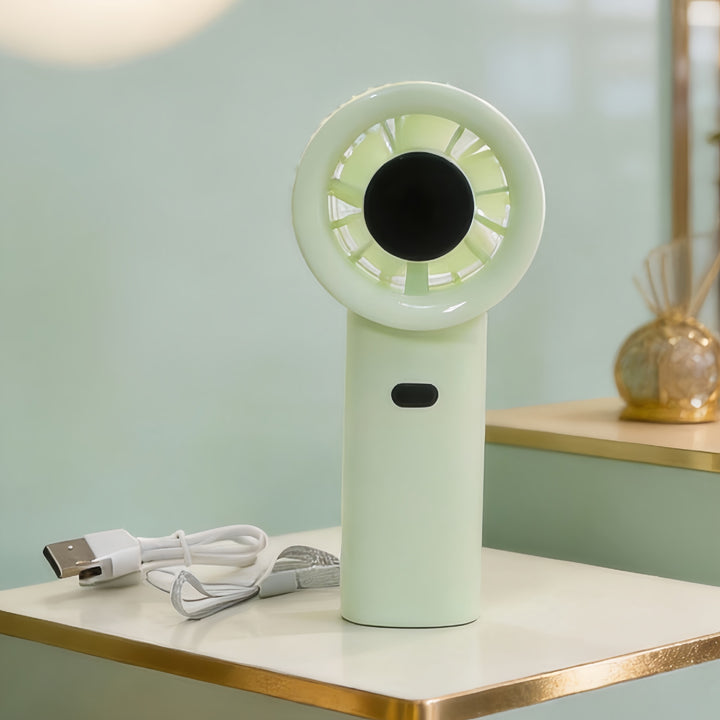 Dame bærbar mini-håndvifte med innovativt design Skanto