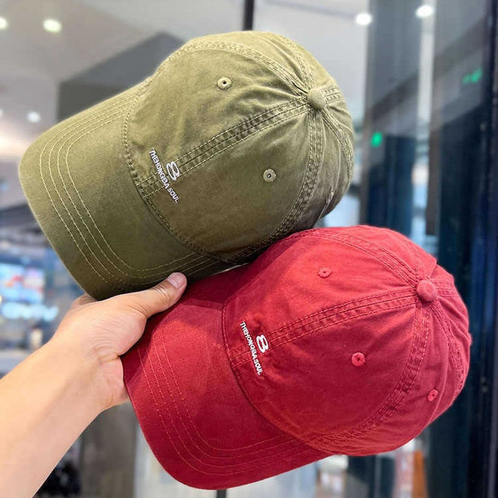 Herre Slitt Bomull Baseball Caps Skanto