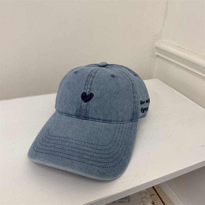 Dame Skjorte Brodert Denim Baseball Caps Skanto